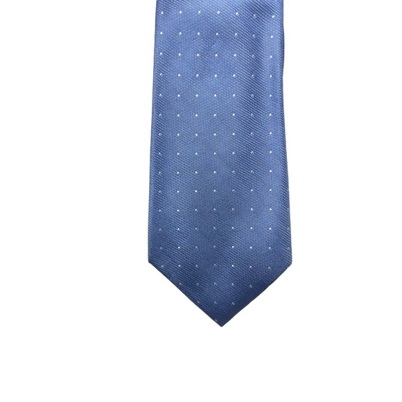 Calvin Klein Powder Blue with White Polka Dots Necktie - Picture 2 of 4